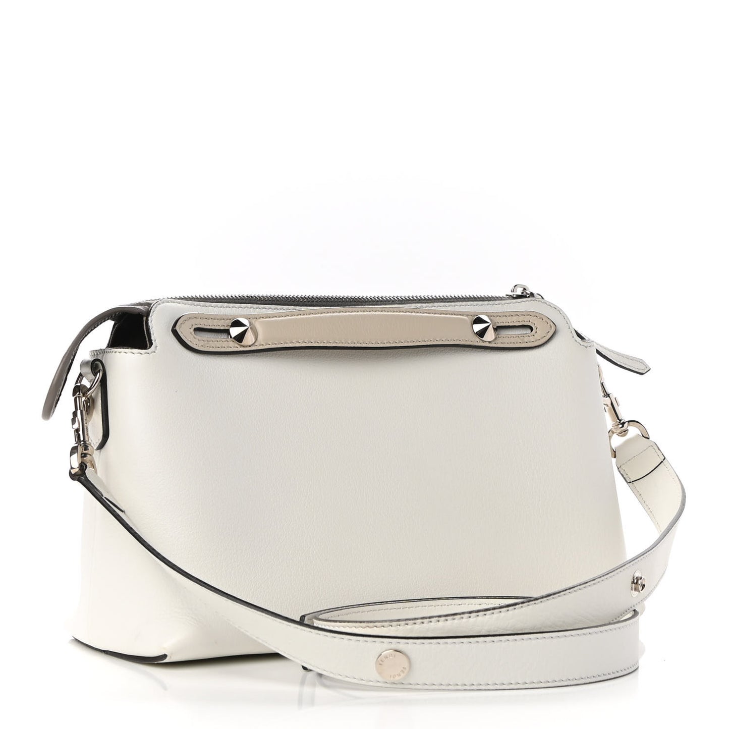 Vitello Dolce Medium By The Way Boston Bag White Dove