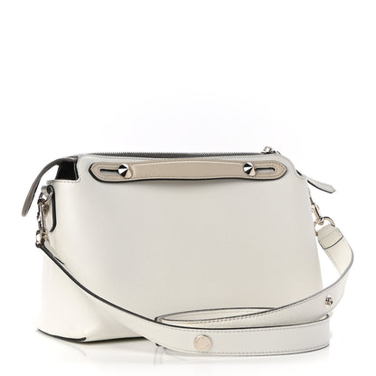 Fendi Vitello Dolce Medium By The Way Boston Bag White Dove 3 of 9