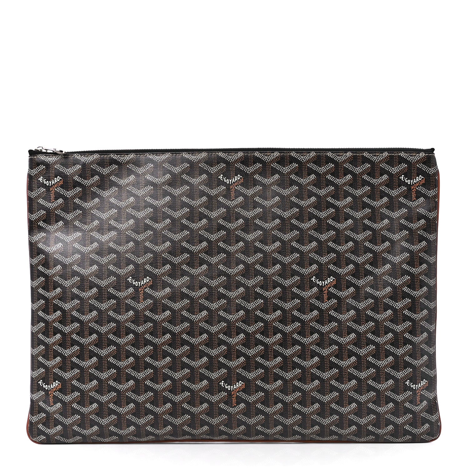 Goyard Goyardine Senat Pochette GM Black Gold 1 of 10