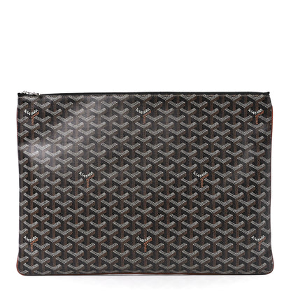 Goyard Goyardine Senat Pochette GM Black Gold 1 of 10