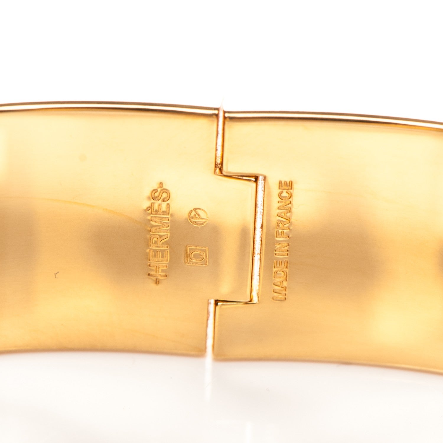 Hermes Enamel Wide Clic Clac H Bracelet GM White 5 of 5