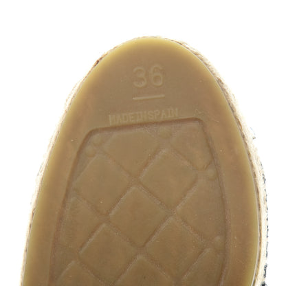 Chanel Fabric Patent Calfskin CC Espadrilles 36 Black 7 of 9