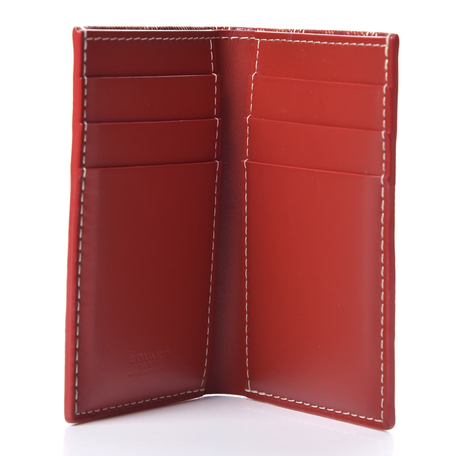 Goyard Goyardine Saint Pierre Card Holder Red 4 of 8