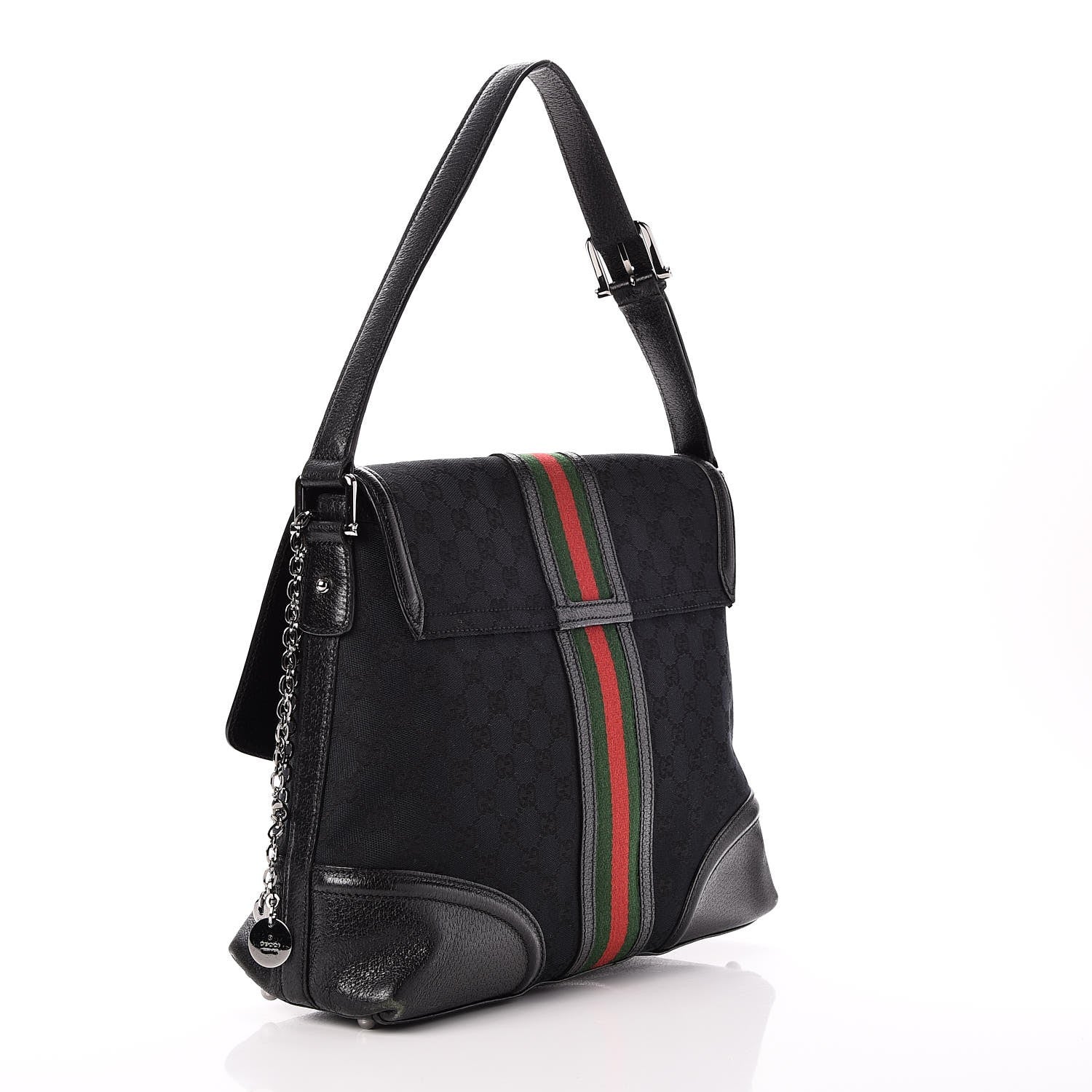 Gucci Monogram Large Treasure Flap Black 3 of 13