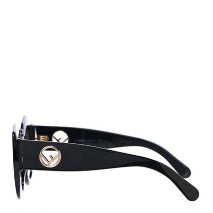 Fendi Acetate F is Fendi Oversized Butterfly Sunglasses FF 0306/S Black 2 of 7