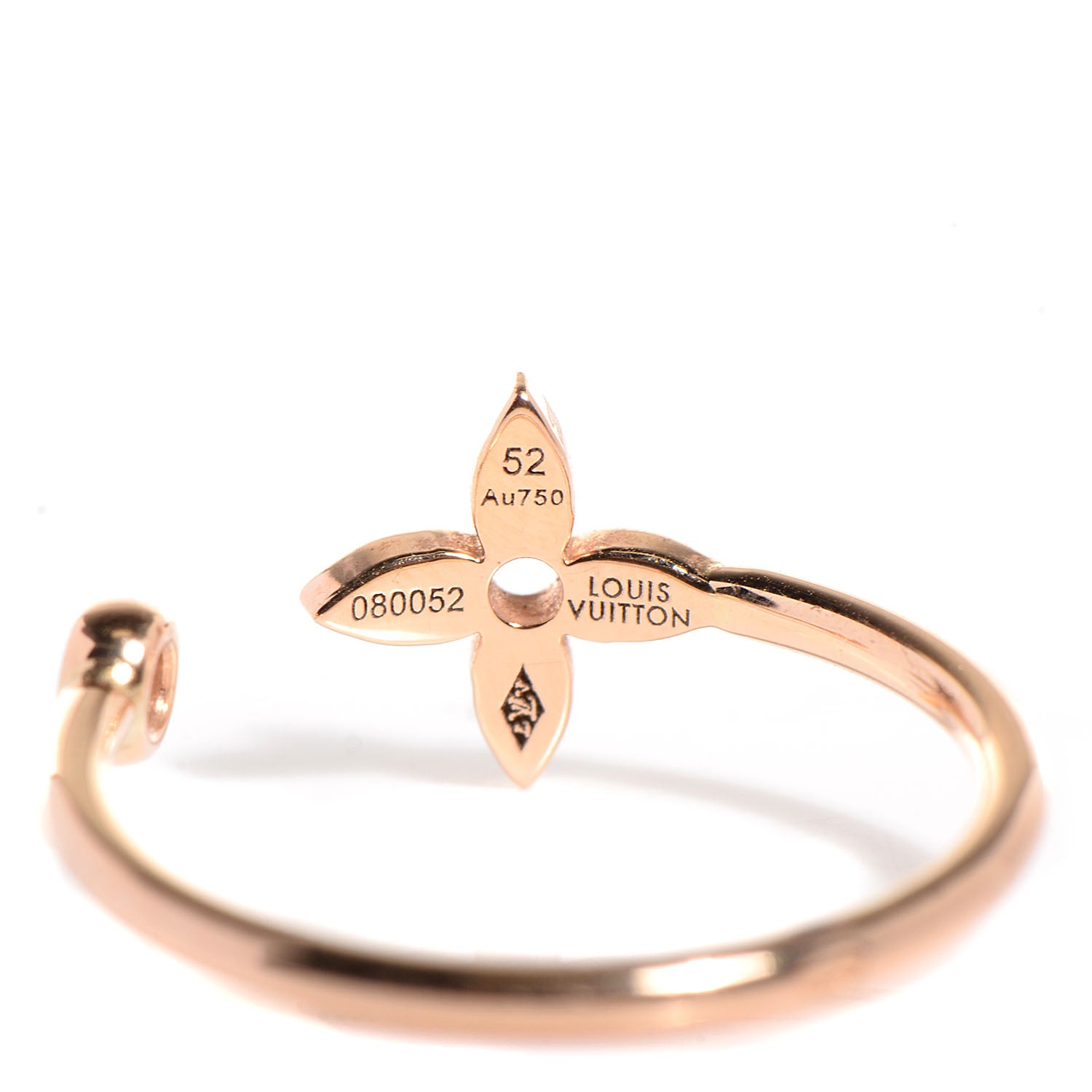 Louis Vuitton Monogram 3 Golds and Diamonds Idylle Ring Set 52 US 6 8 of 10