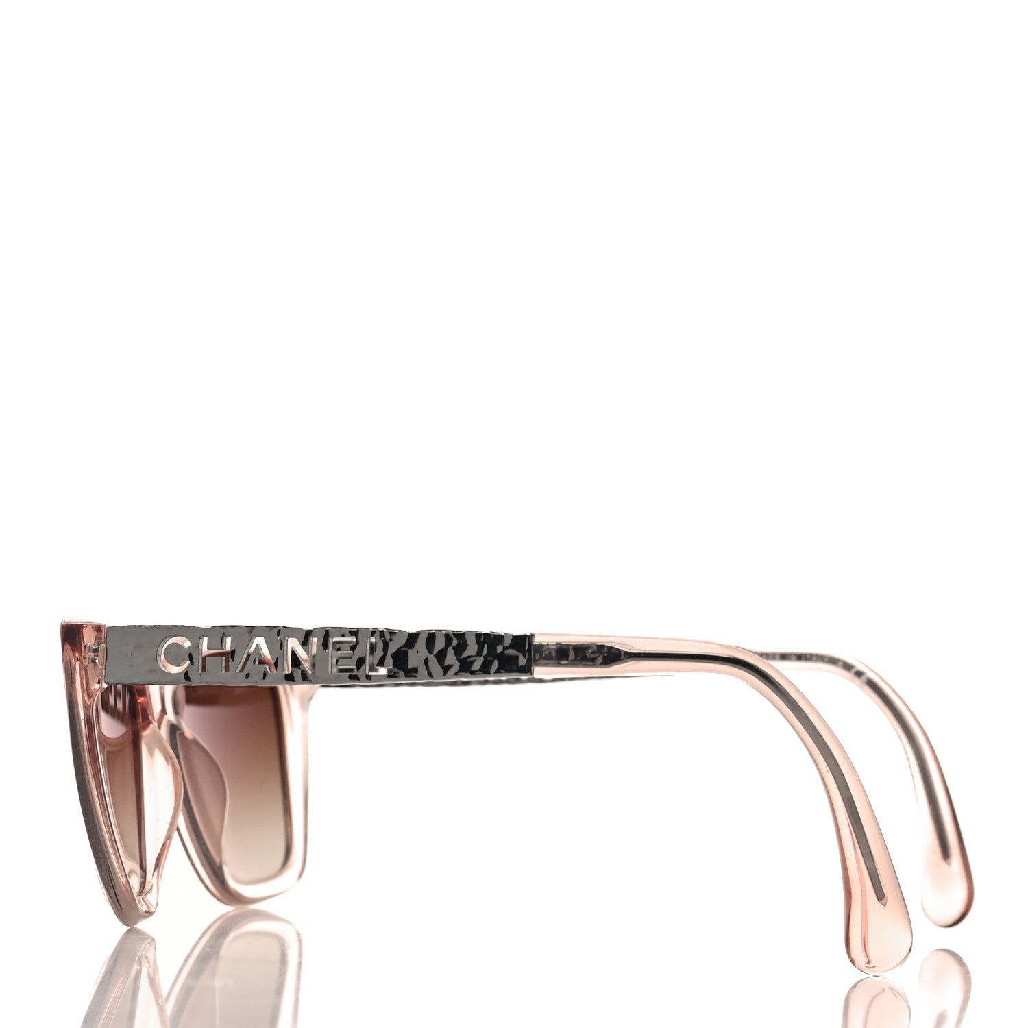 Chanel Acetate Metal Rectangle Sunglasses 5442 Pink 3 of 8