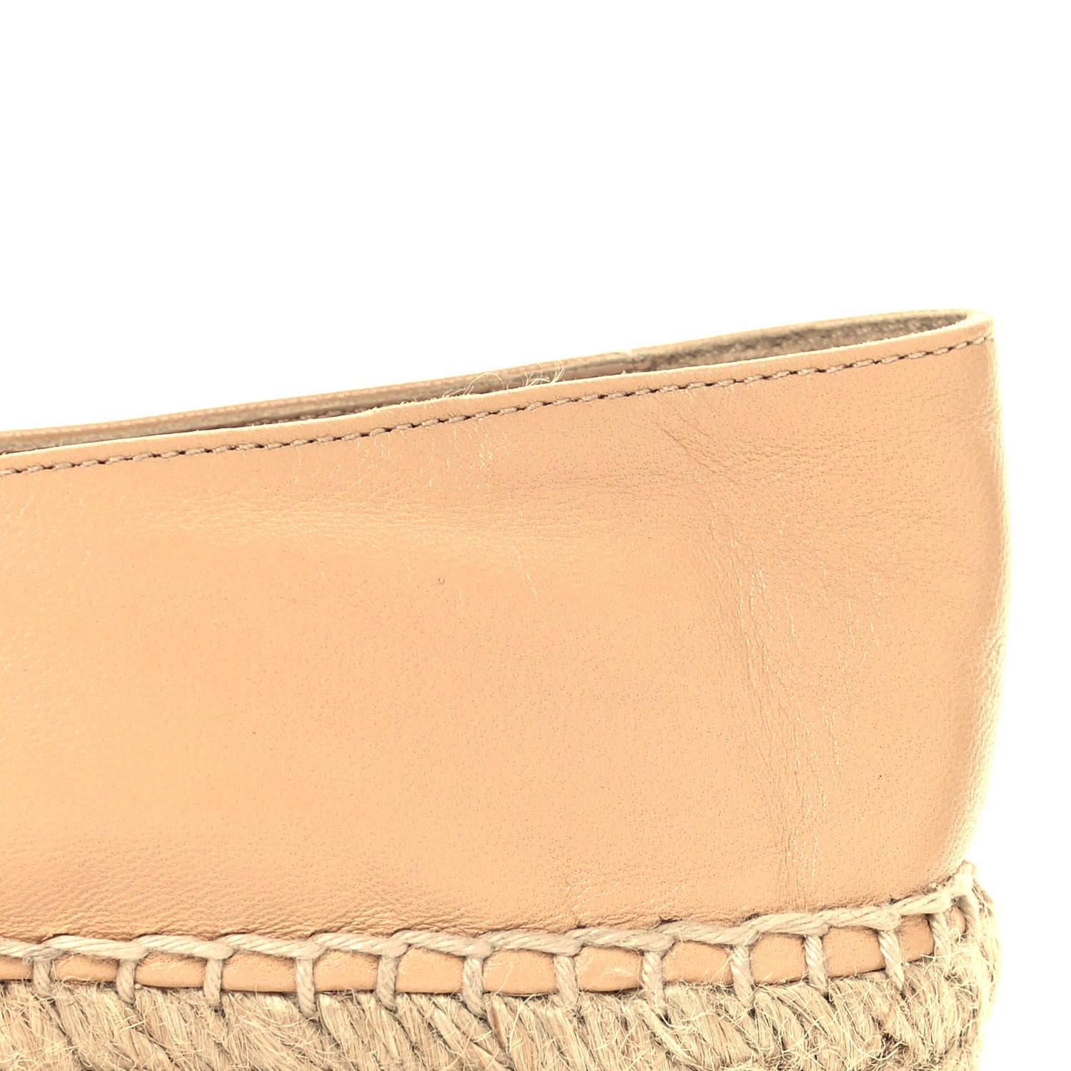 Chanel Lambskin CC Espadrilles 36 Beige Black 9 of 11