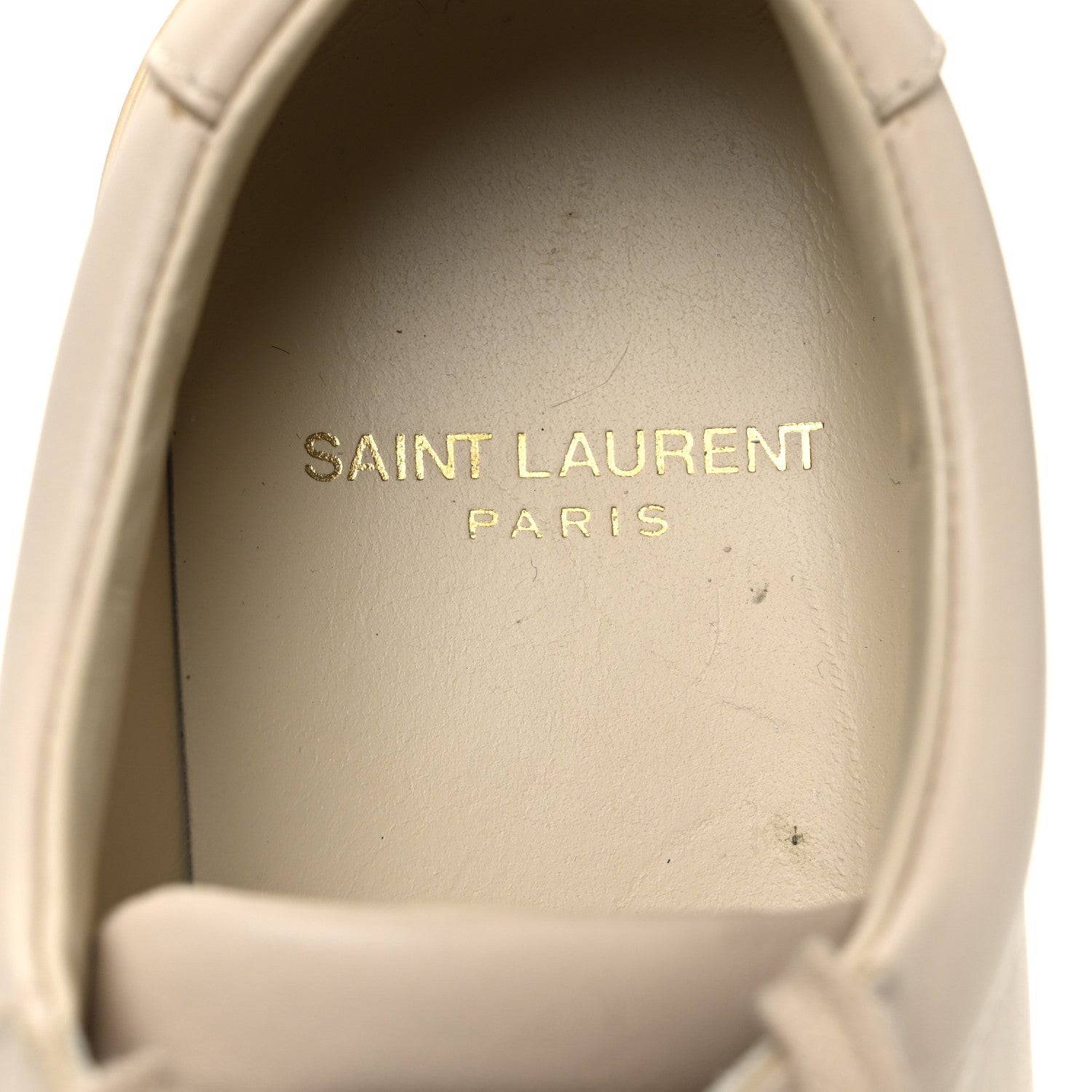 Saint Laurent Calfskin Andy Low Top Sneakers 36 Dark Coquille 10 of 11