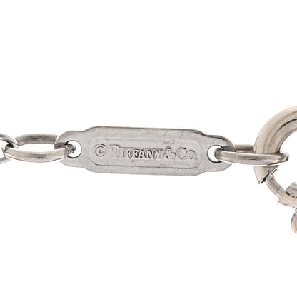 Tiffany 18K White Gold Diamond Mini Crown Key Pendant Necklace 4 of 4