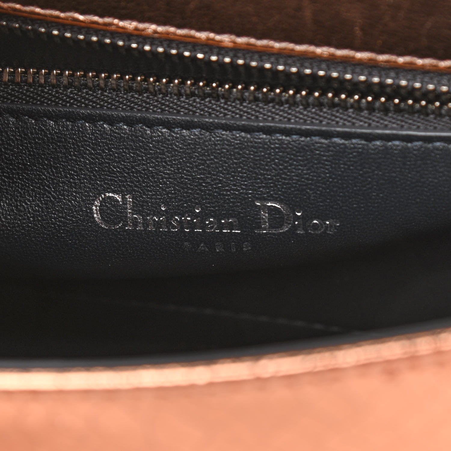 Christian Dior Ceramic Effect Deerskin Diorama Club Bag Gold 6 of 10