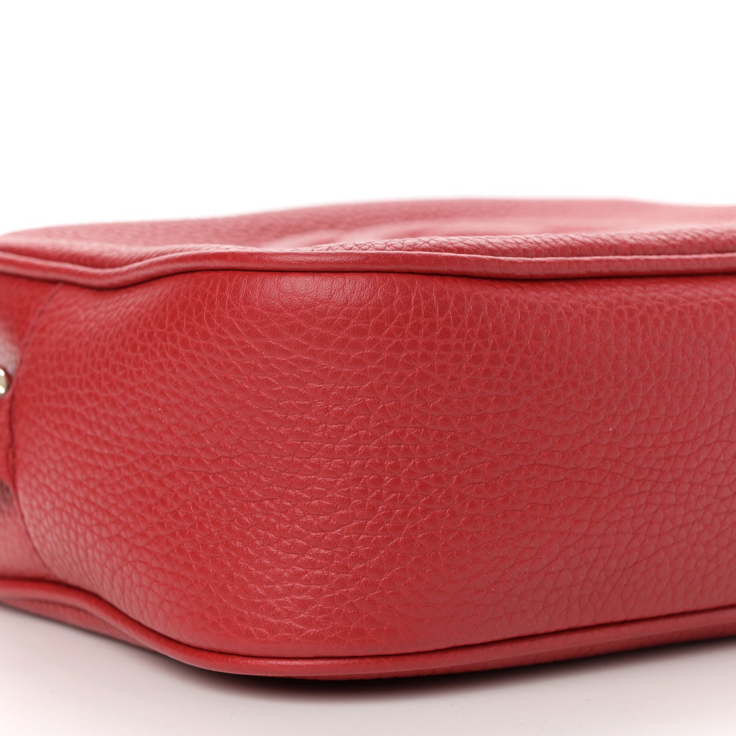 Pebbled Calfskin Small Soho Disco Bag Tabasco Red