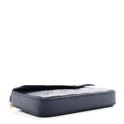 Louis Vuitton Empreinte Pochette Felicie Chain Wallet Navy 4 of 11