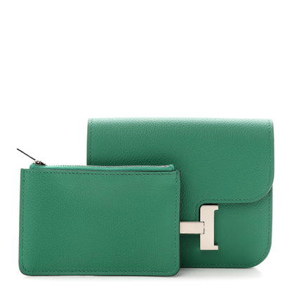 Hermes Evercolor Constance Slim Wallet Vert Vertigo 3 of 8