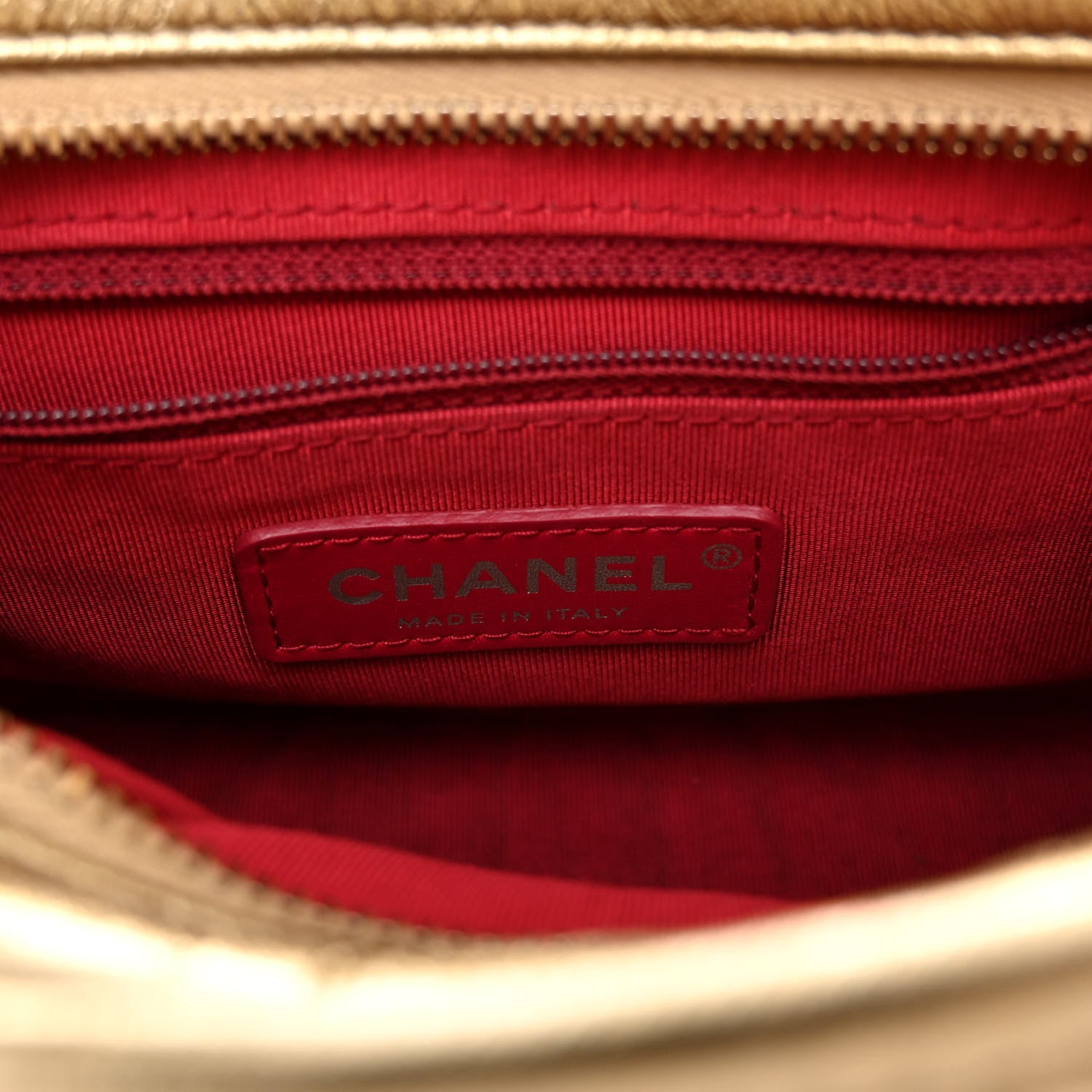 Chanel Metallic Aged Calfskin Quilted Small Gabrielle Hobo Gold 6 of 12