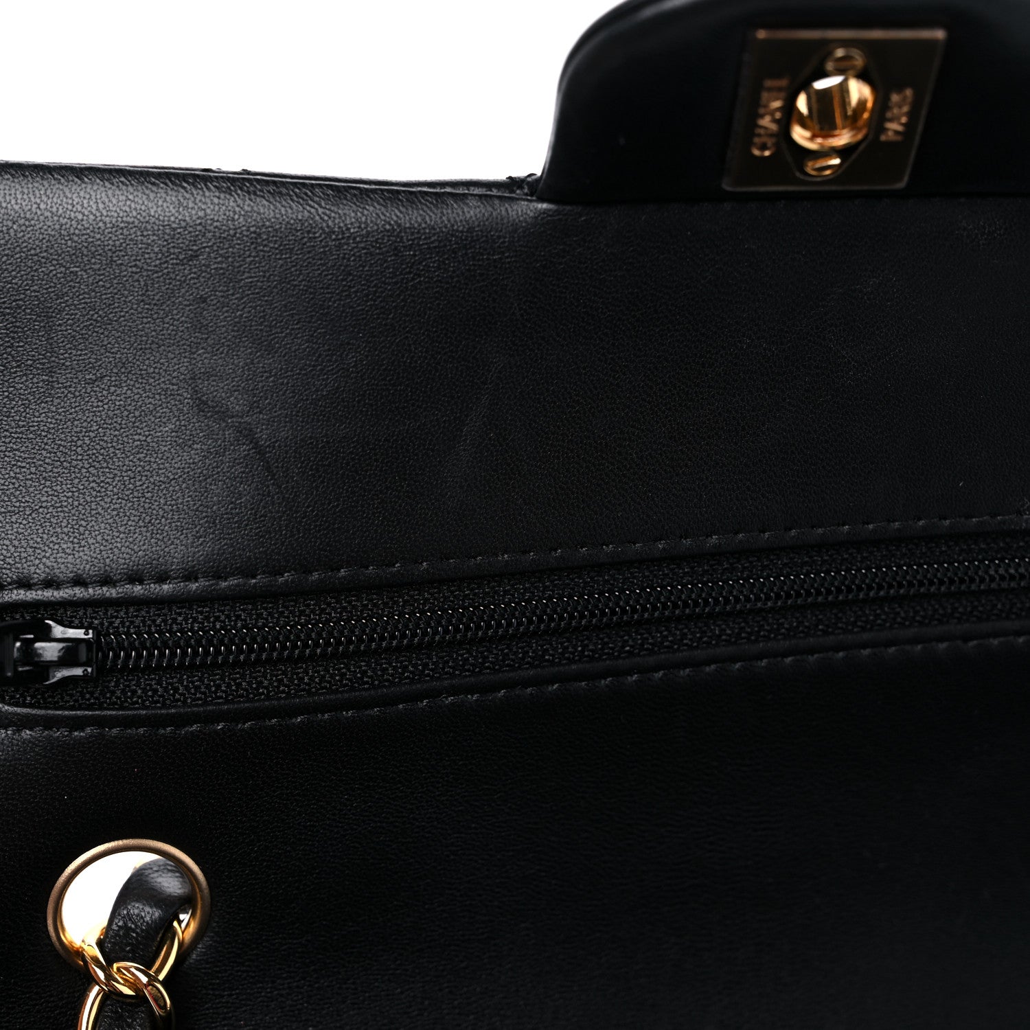 Chanel Lambskin Quilted Small Double Flap Black 12 of 13
