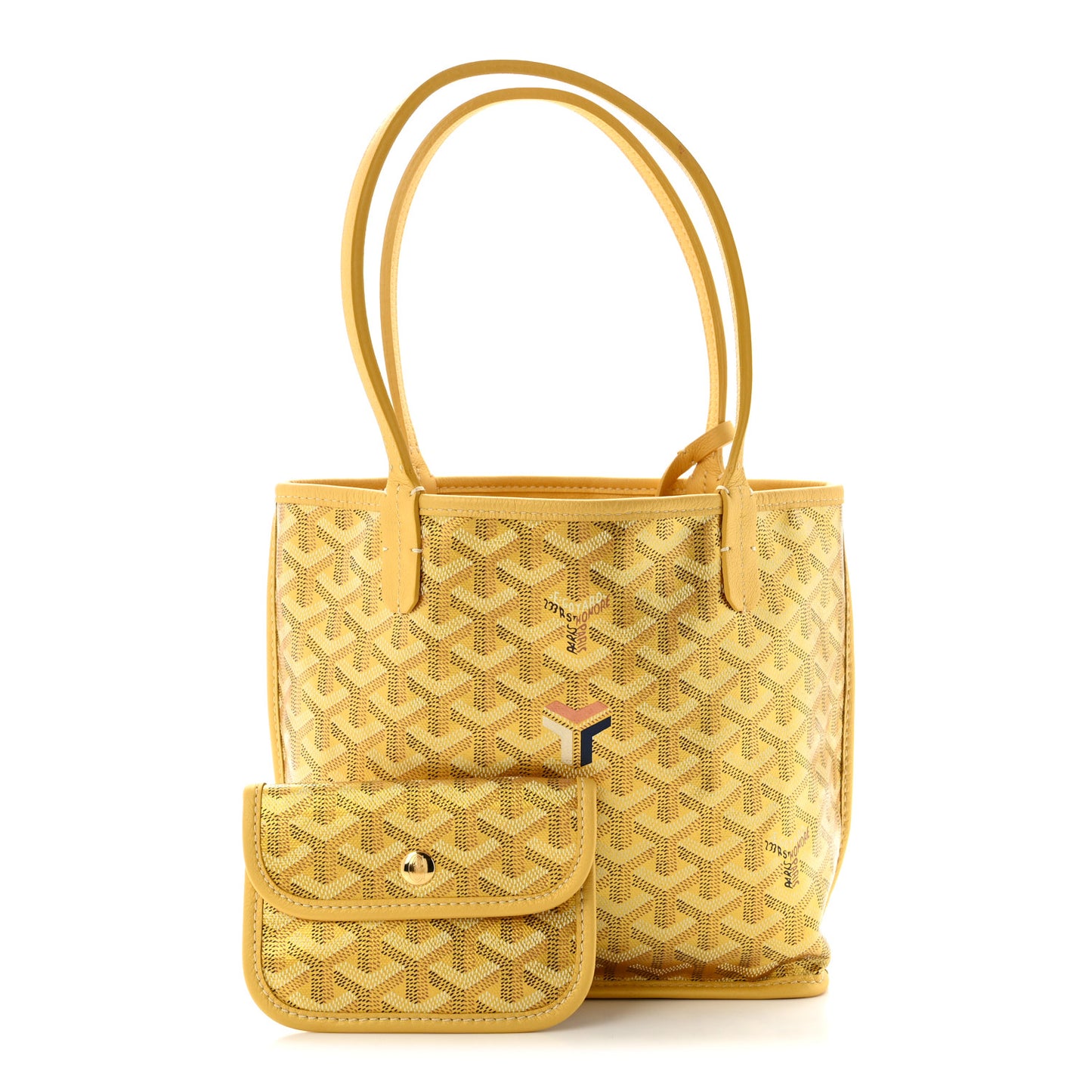 Goyardine Precious Metals Reversible Mini Anjou Gold