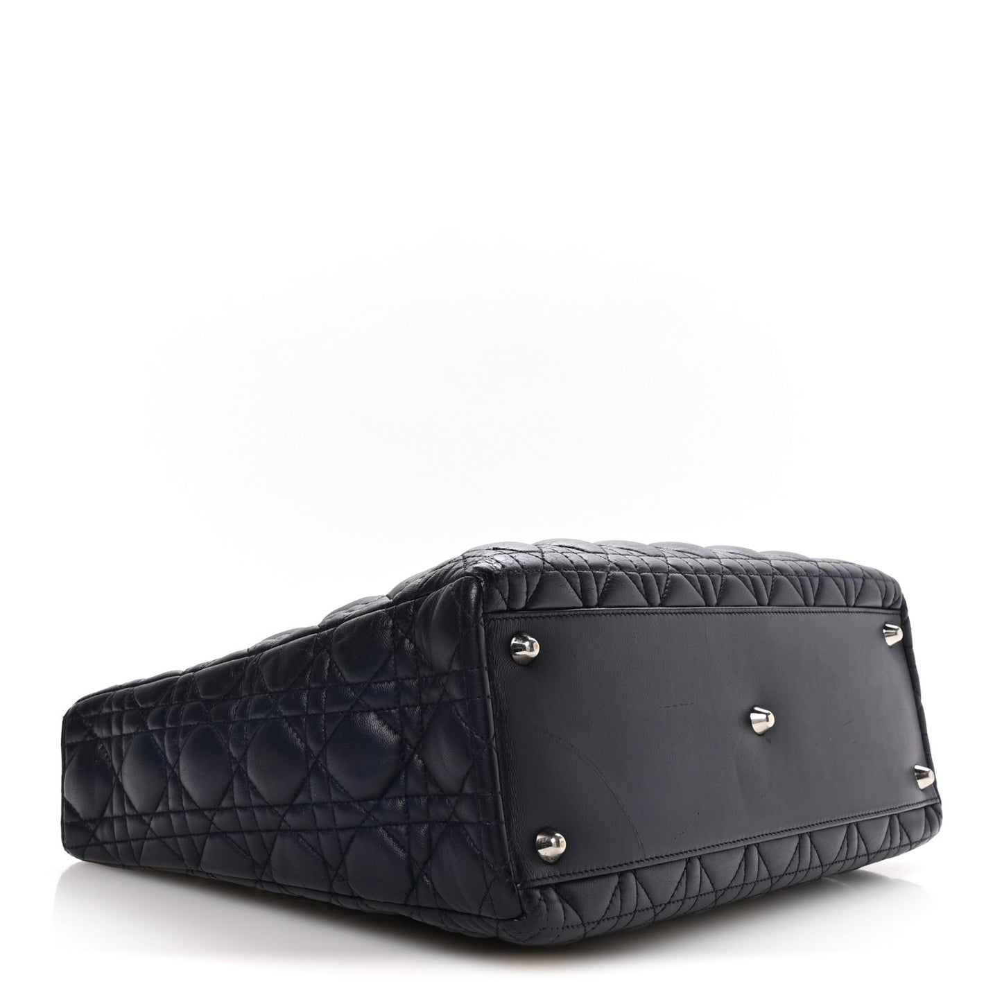 Lambskin Cannage Large Lady Dior Royal Blue
