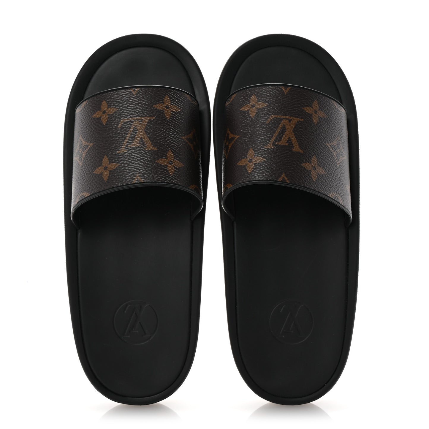 Monogram Sunbath Slide Sandals 37