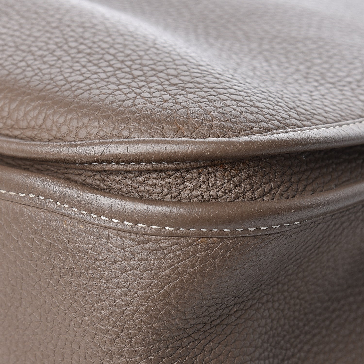 Hermes Taurillon Clemence Evelyne III GM Etoupe 19 of 20