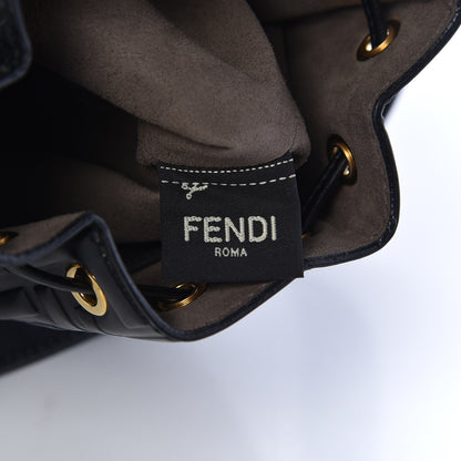 Fendi Vitello Liberty F is Fendi FF 1974 Embossed Mini Mon Tresor Bucket Bag Black 8 of 12
