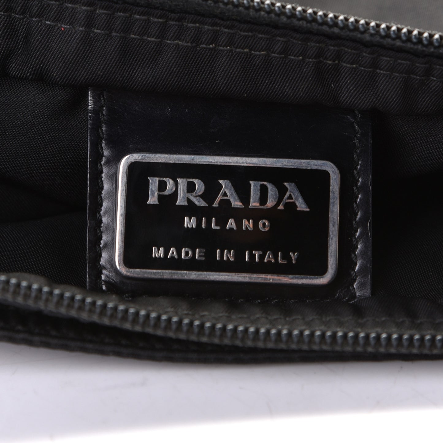 Nylon Flat Messenger Bag Black