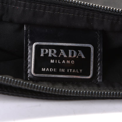 Prada Nylon Flat Messenger Bag Black 6 of 8