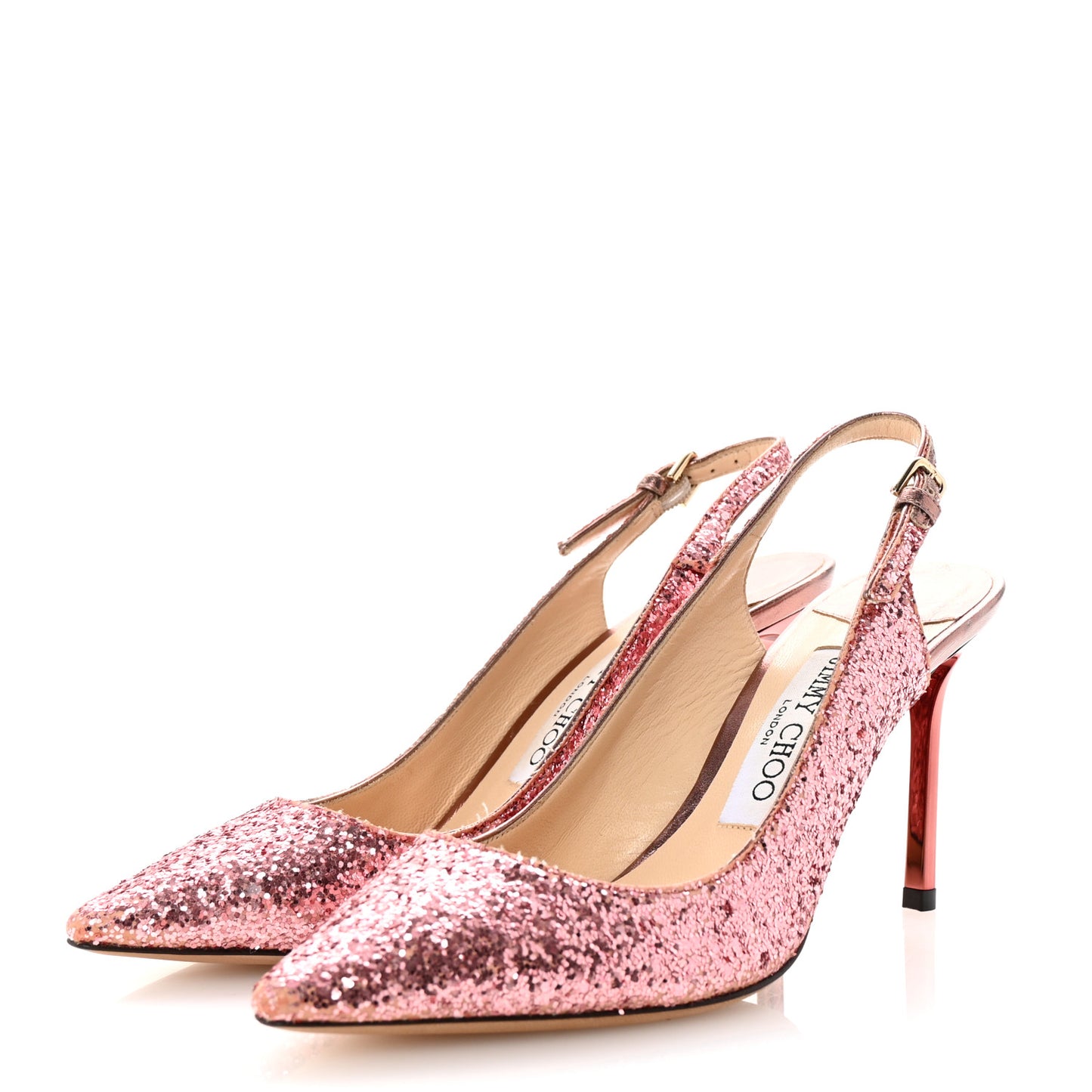 Galatica Glitter Fabric Erin 85 Slingback Pump 36 Candyfloss
