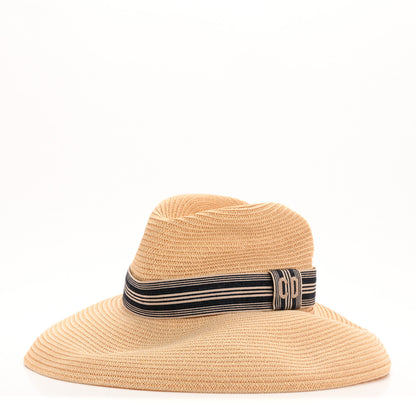 Christian Dior Straw Hat 57 Natural 1 of 9