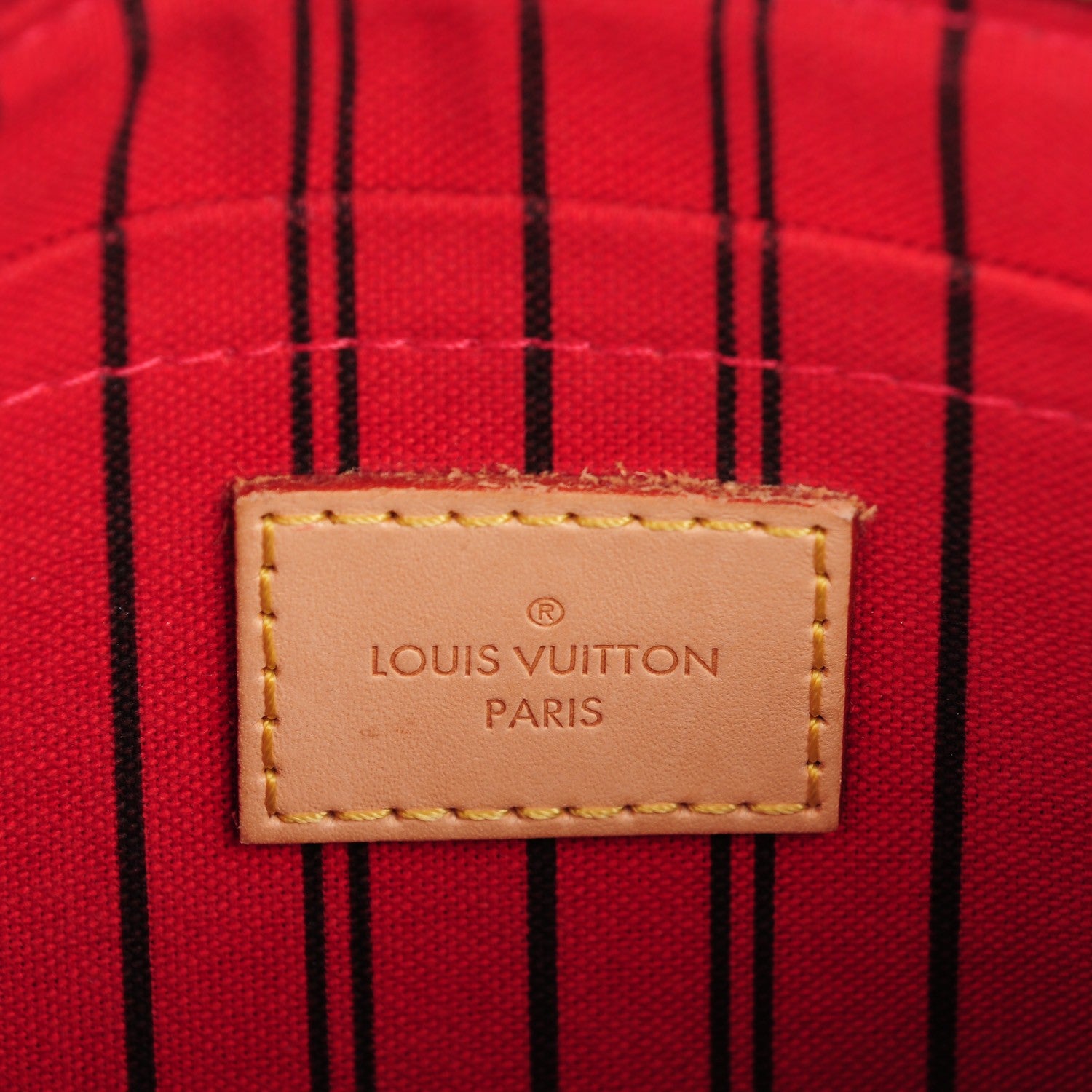 Louis Vuitton Monogram Neverfull MM GM Pochette Cherry 6 of 9