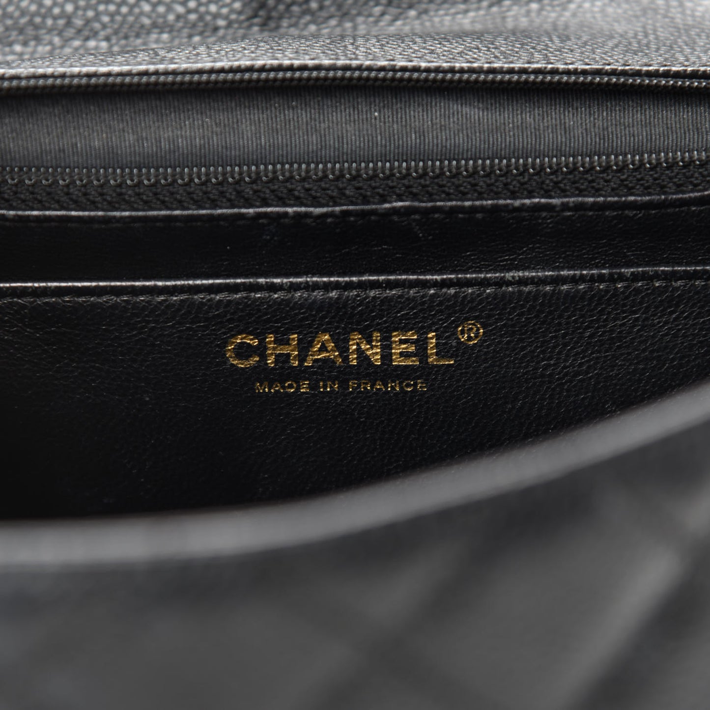 Caviar Quilted Jumbo Single Flap Black