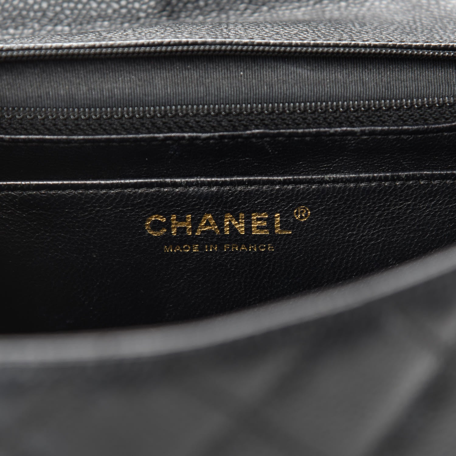 Chanel Caviar Quilted Jumbo Single Flap Black 12 of 14