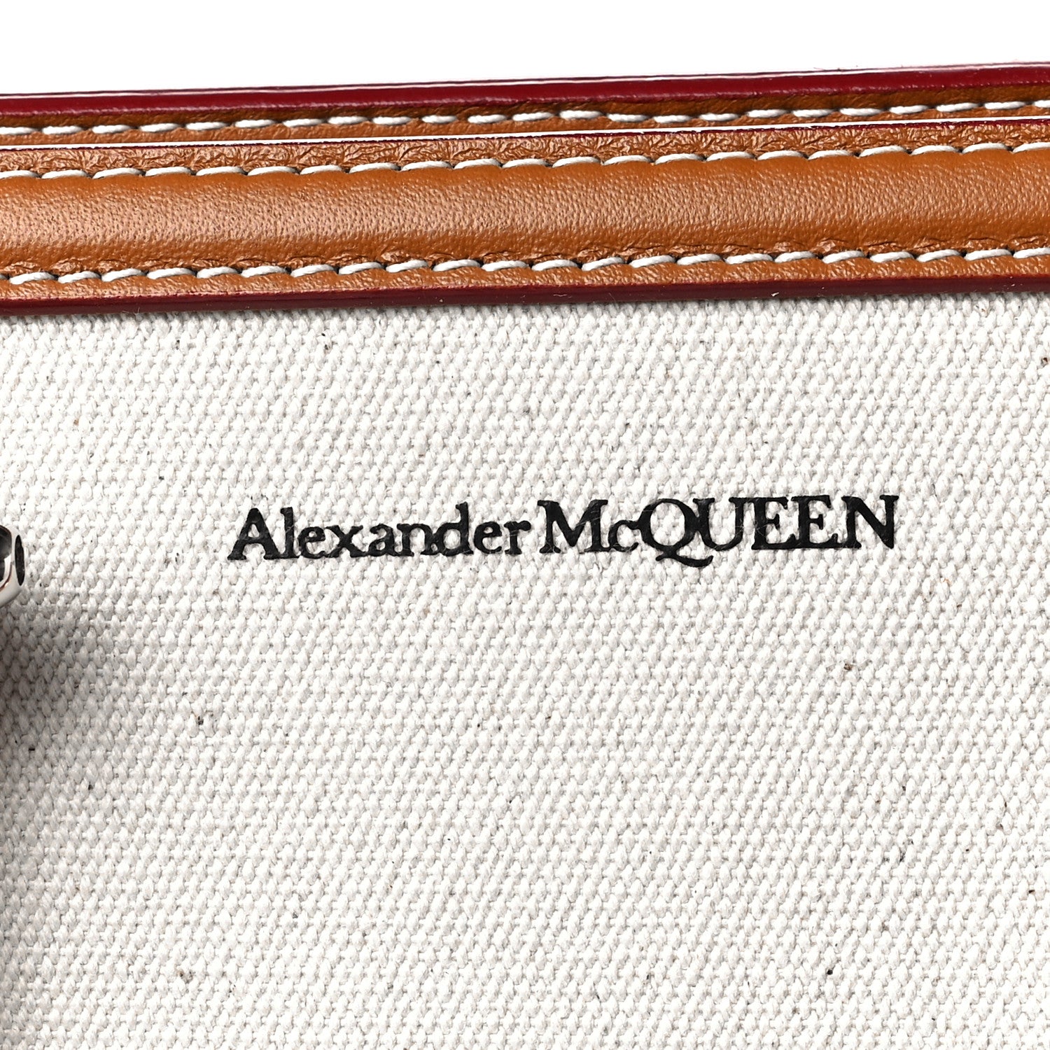 Alexander McQueen Canvas The Tall Story Shoulder Bag Natural Tan 7 of 7