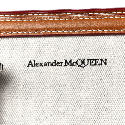 Alexander McQueen Canvas The Tall Story Shoulder Bag Natural Tan 7 of 7