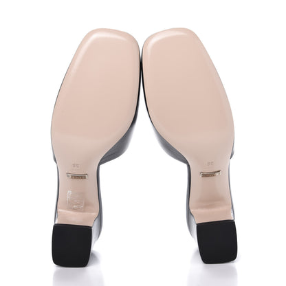 Gucci Malaga Kid Crystal Square G Madelyn Mules 38 Black 5 of 9