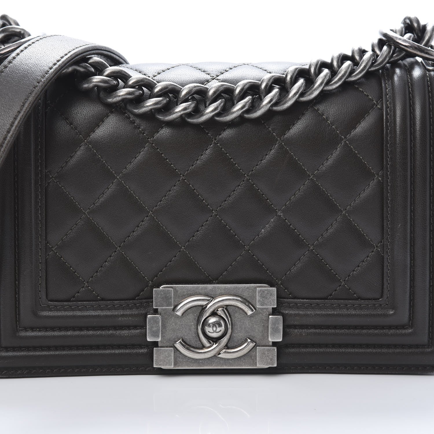 Chanel Lambskin Quilted Small Boy Flap Brown 8 of 14