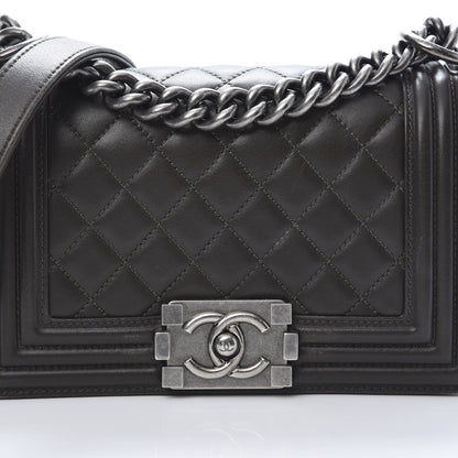 Chanel Lambskin Quilted Small Boy Flap Brown 8 of 14