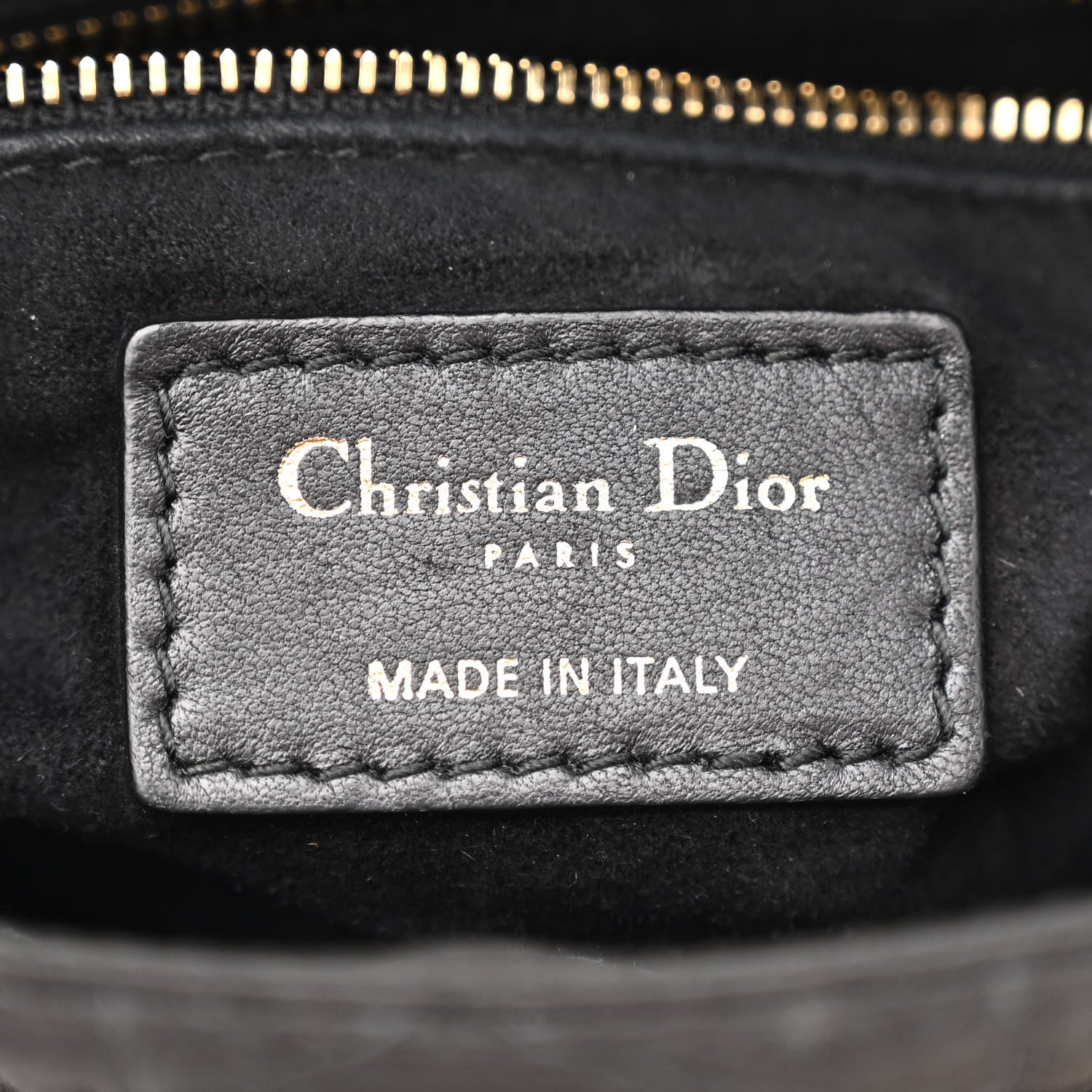 Christian Dior Satin Swarovski Crystal Cannage Mini Lady Dior Black 6 of 12