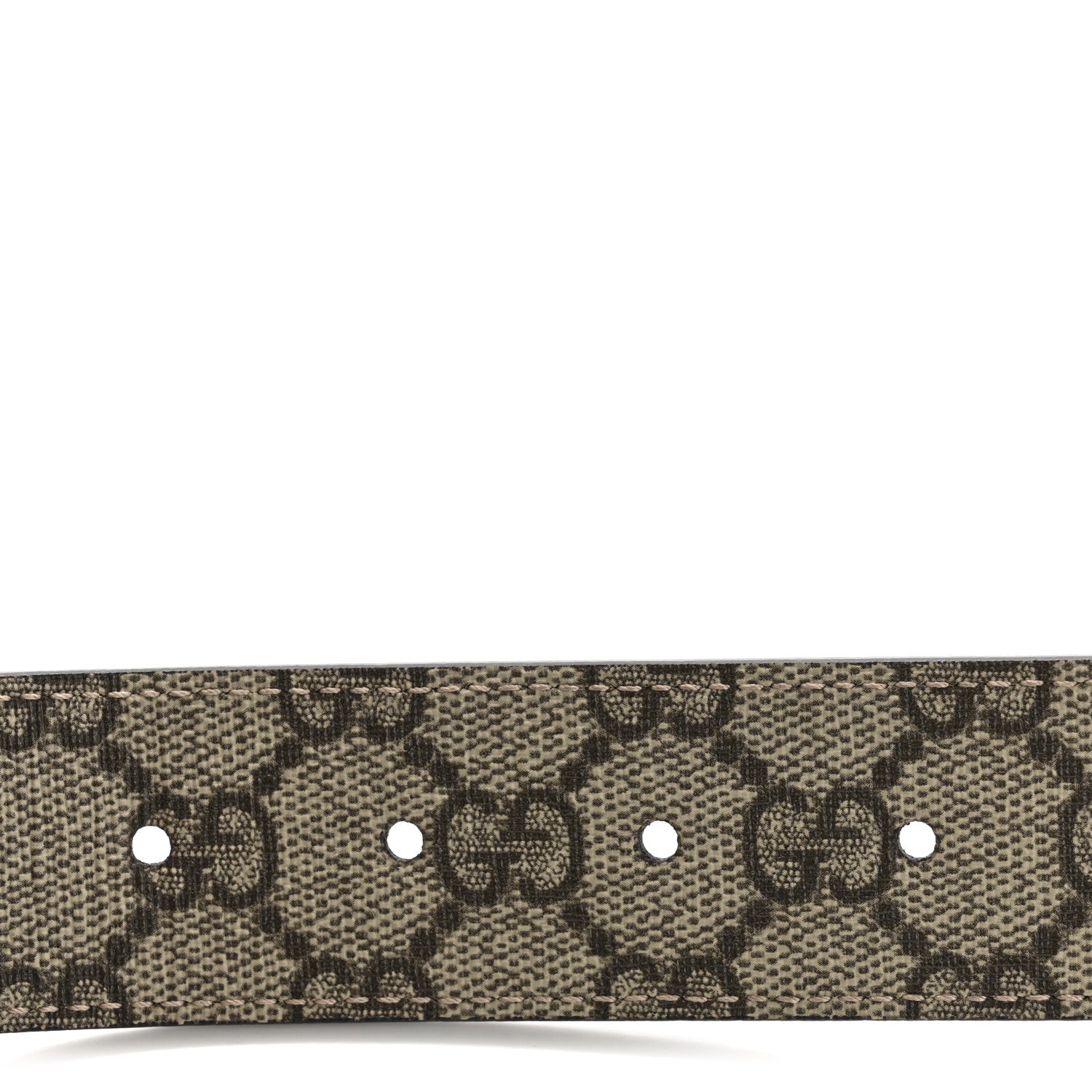 Gucci Supreme Monogram Calfskin Square G 35mm Belt 115 46 Brown 3 of 6