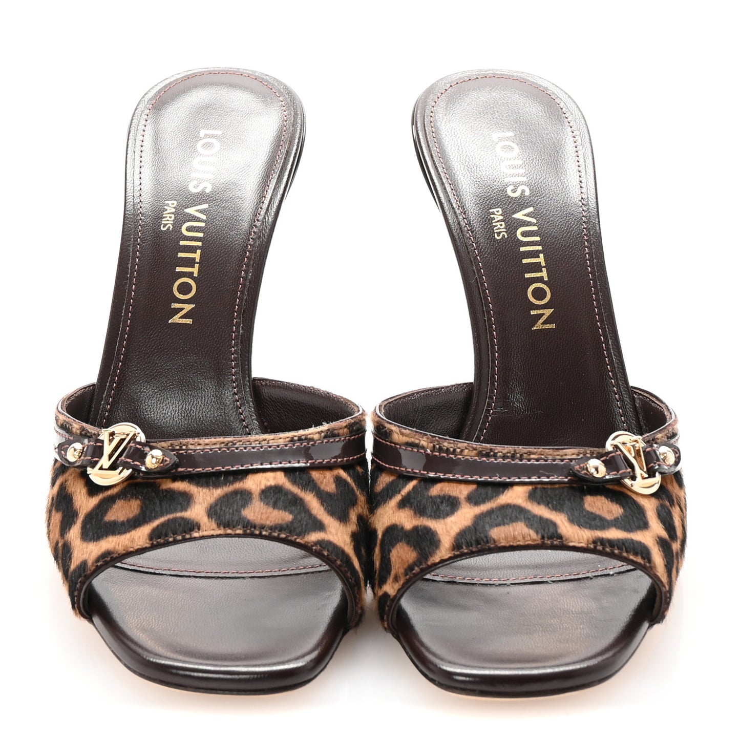 Calf Hair 6AM Mules 38 Leopard