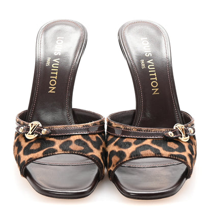 Louis Vuitton Calf Hair 6AM Mules 38 Leopard 3 of 9