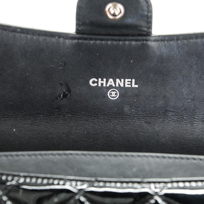 Chanel Patent Calfskin Quilted Small Flap Wallet Black 6 of 8