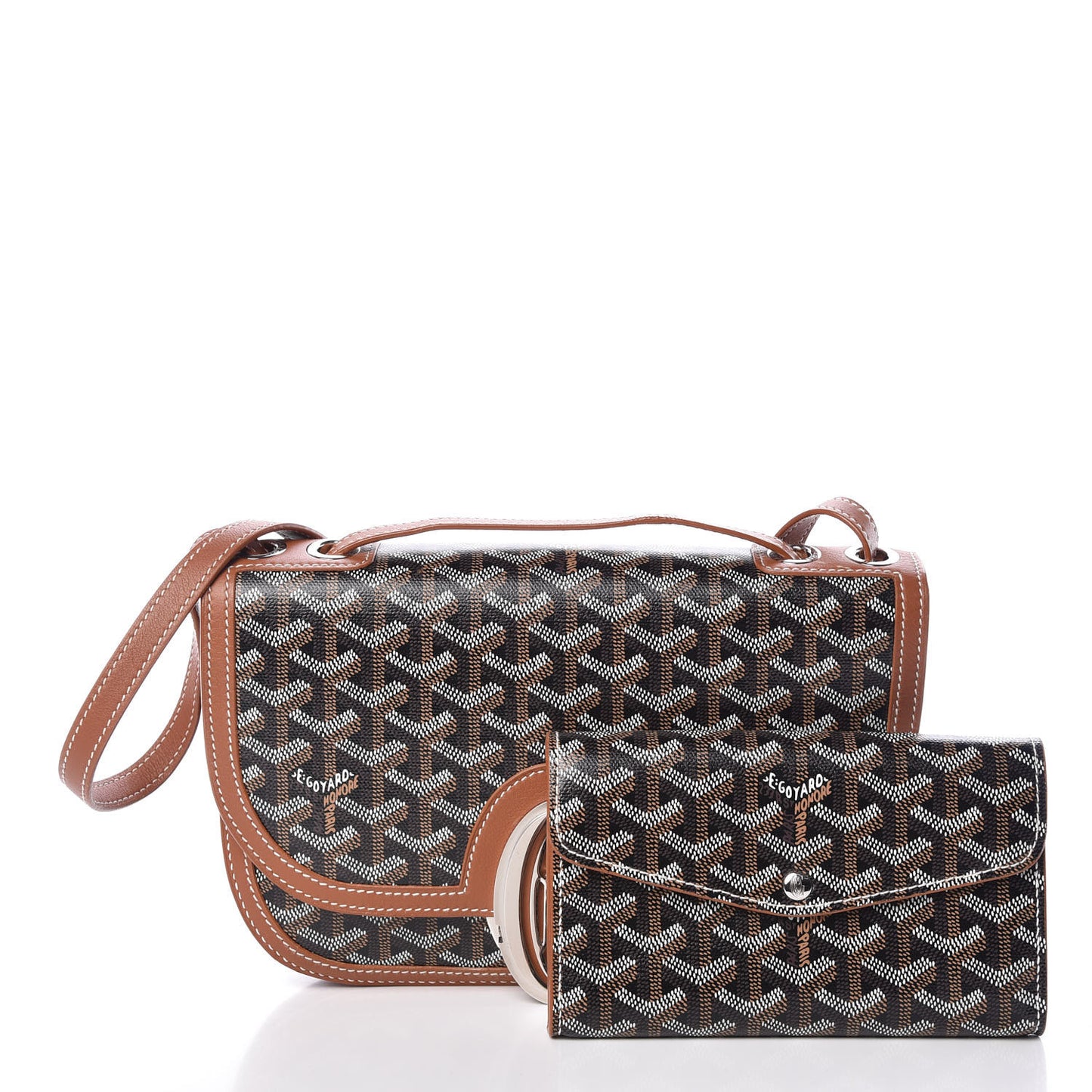 Goyardine 233 PM Shoulder Bag Black Gold