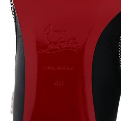 Christian Louboutin Calfskin Zip 70 Booty 40 Black 7 of 7