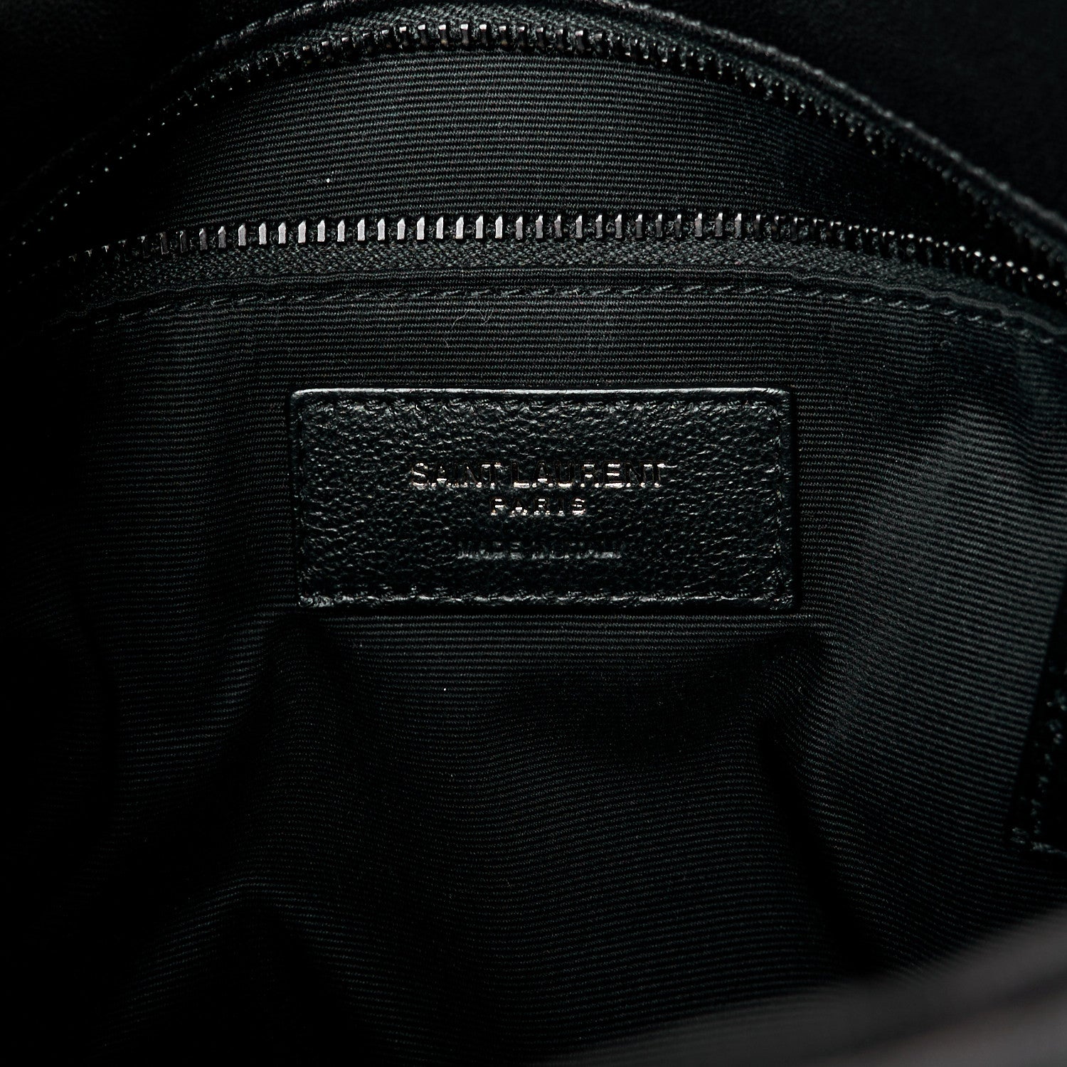 Saint Laurent Lambskin Quilted Monogram Monochrome Small Loulou Puffer Chain Satchel Black 6 of 11