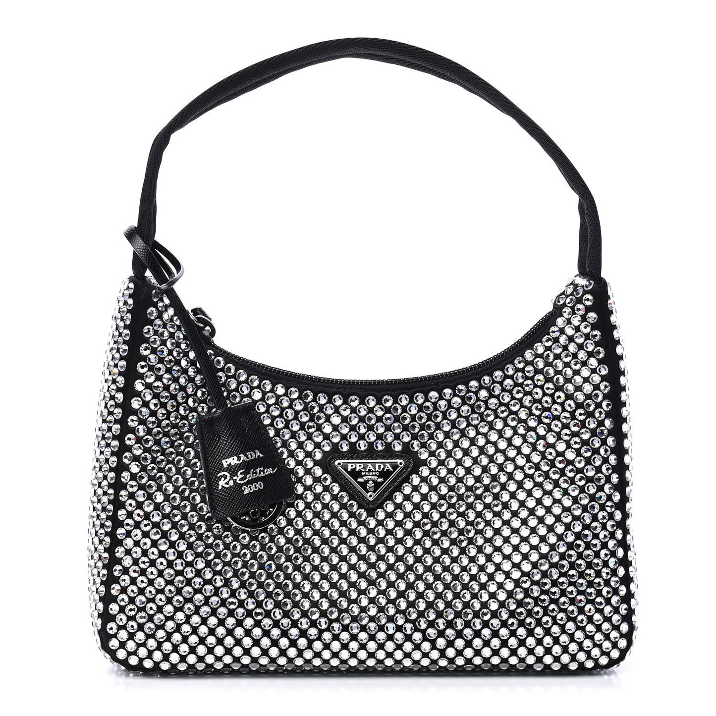 Satin Crystal Mini Re-Edition 2000 Bag Cristal