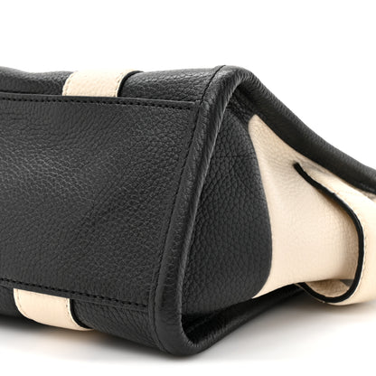 Marc Jacobs Grained Calfskin Small The Tote Bag Ivory Black 8 of 10