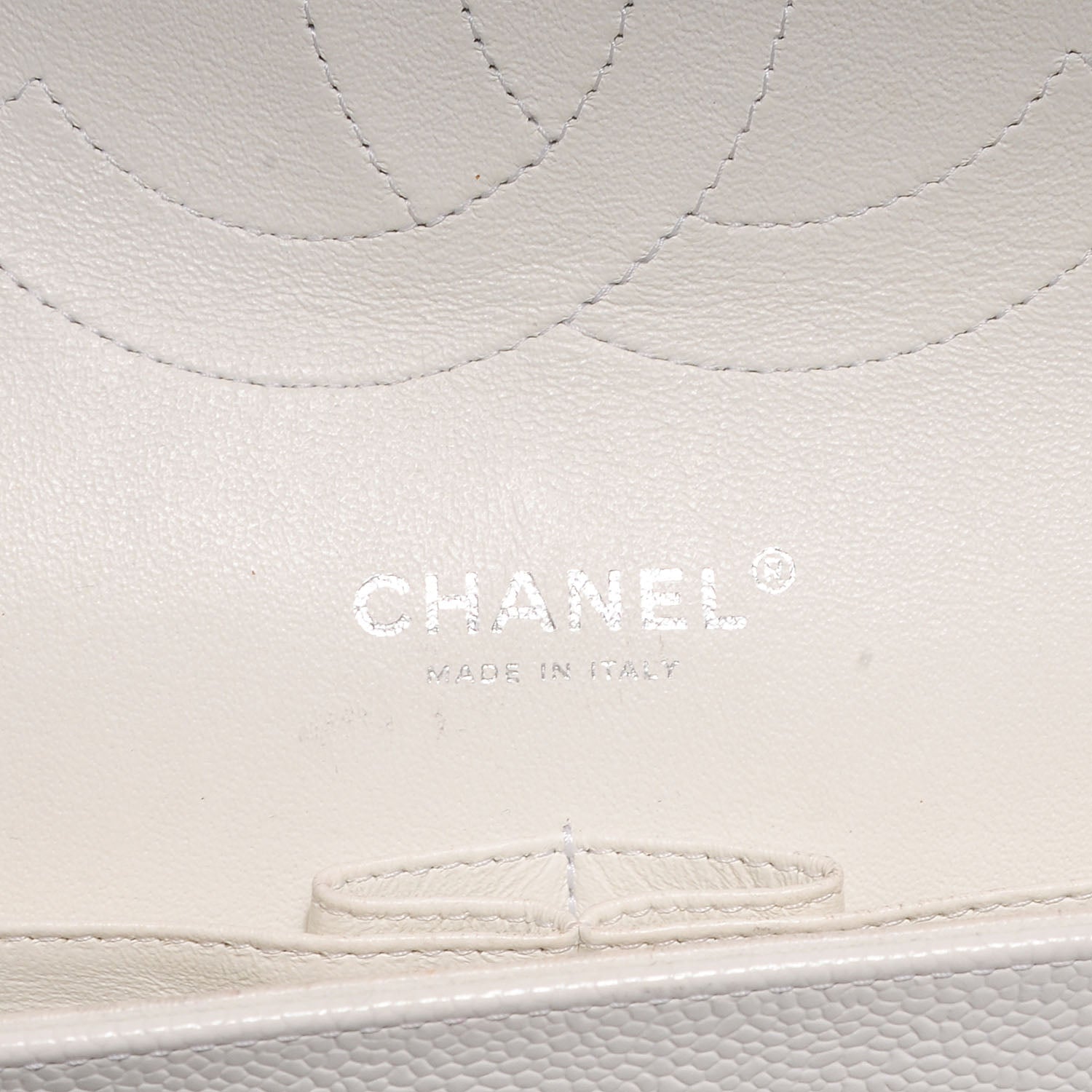 Chanel Caviar Jumbo Double Flap White 5 of 8