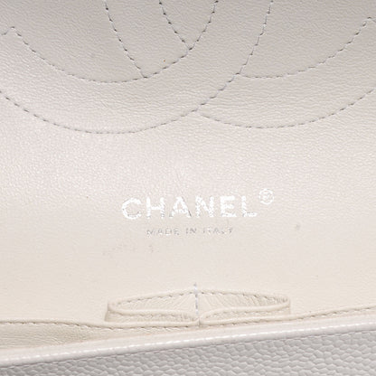 Chanel Caviar Jumbo Double Flap White 5 of 8