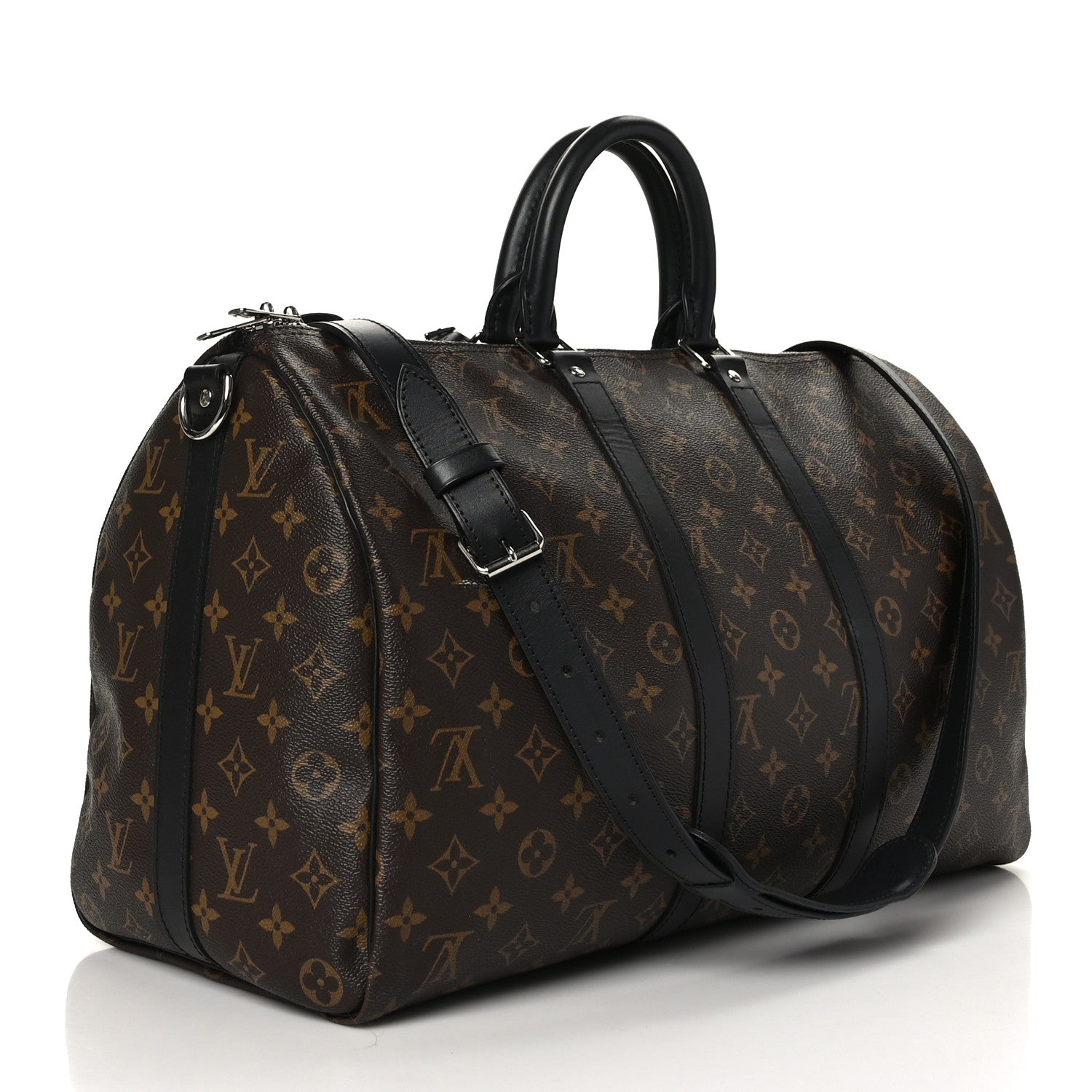Louis Vuitton Monogram Macassar Keepall Bandouliere 45 3 of 12